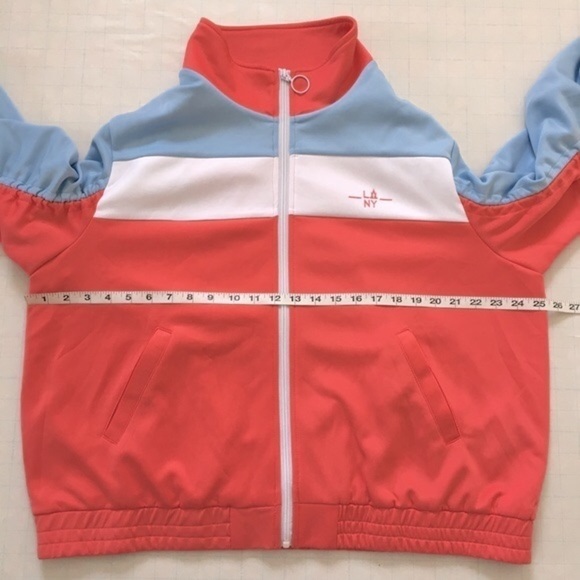 Lala Anthony Colorblocked Full Zip Stretch Jacket - Picture 7 of 16